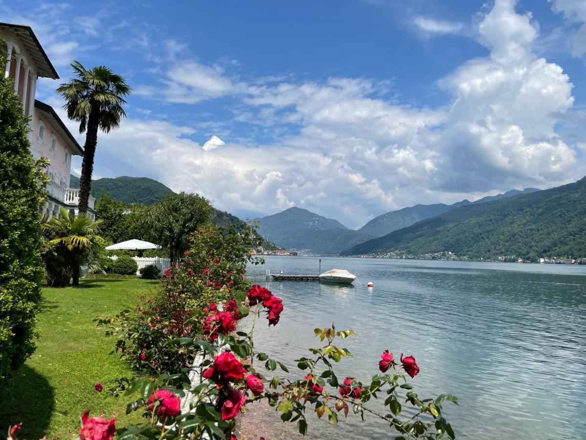 Ville Lago Lugano Porto Ceresio Exterior photo